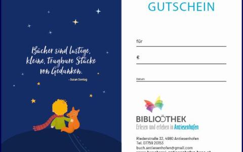 Gutschein Bücherei